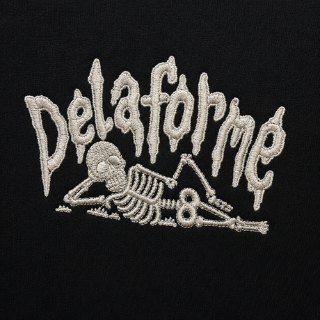 Delaforme Skeleton Embroidered Crewneck Sweatshirt