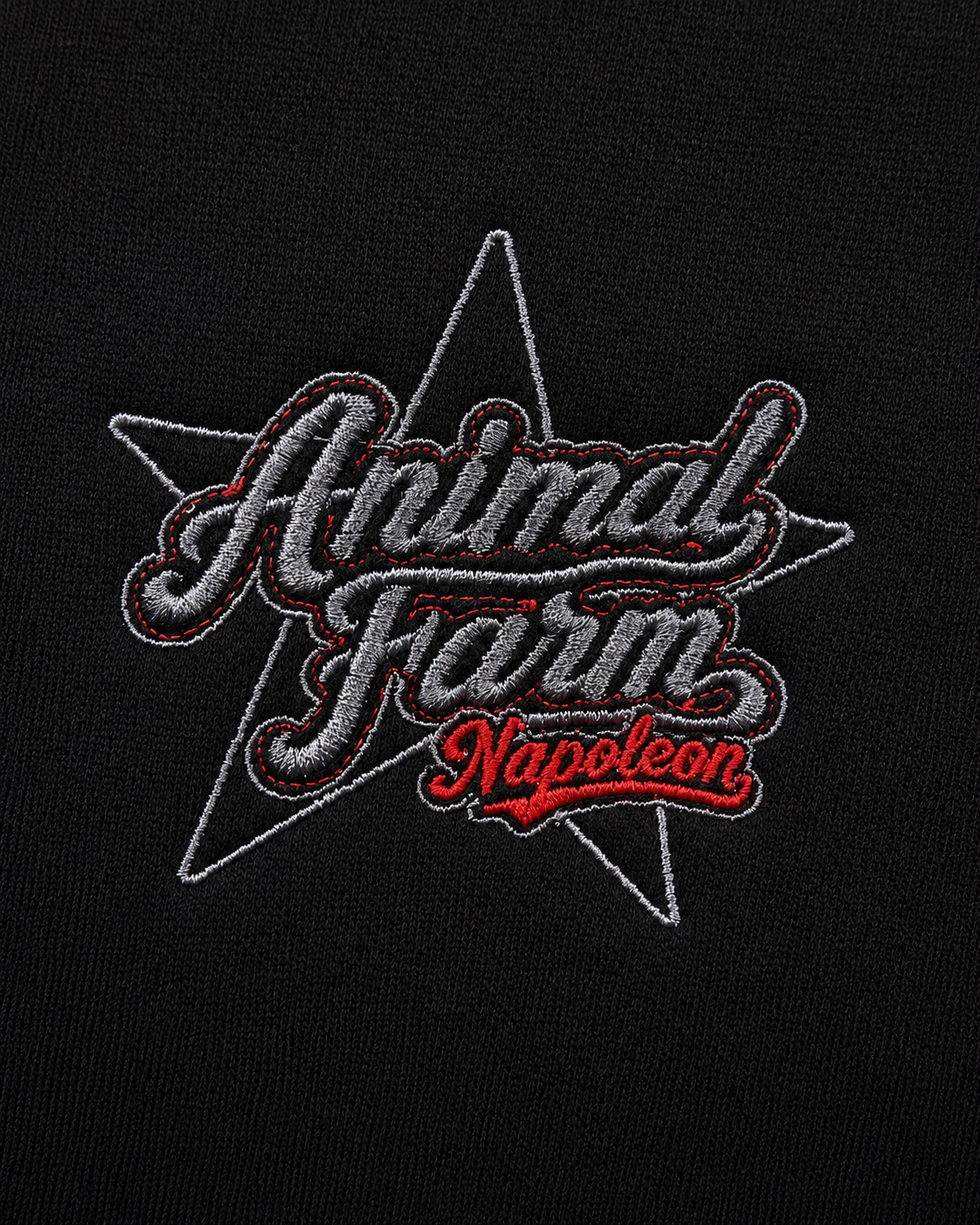 Animal Farm “Napoleon” Star Embroidered Oversized Sweatshirt