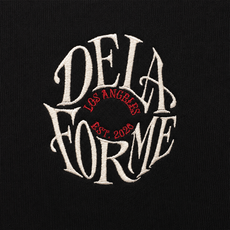 De La Forme Los Angeles Logo Embroidered Crewneck Sweatshirt
