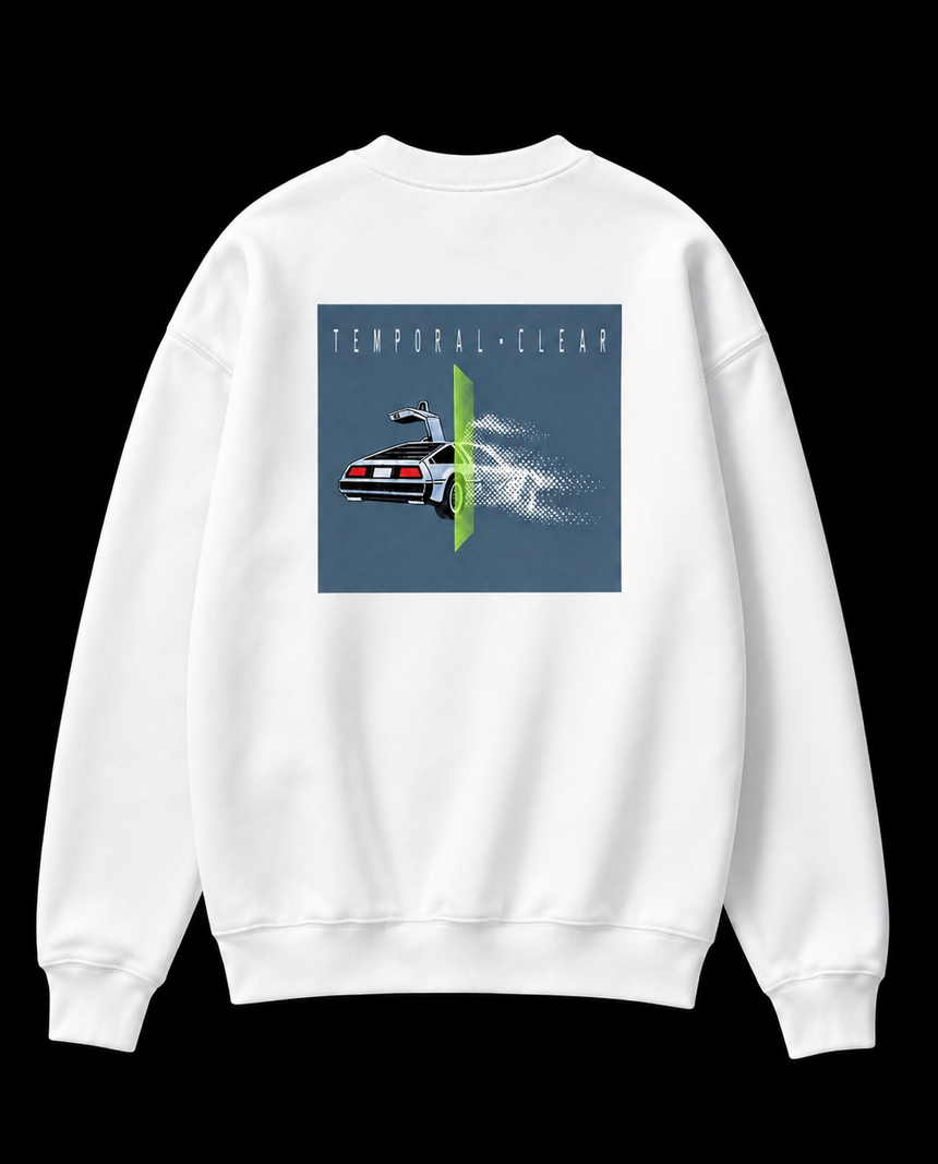De La Forme Temporal Drive Time Machine Embroidered Zip-Up Hoodie
