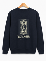De La Forme Doctor Moreau Skull Embroidered Crewneck Sweatshirt