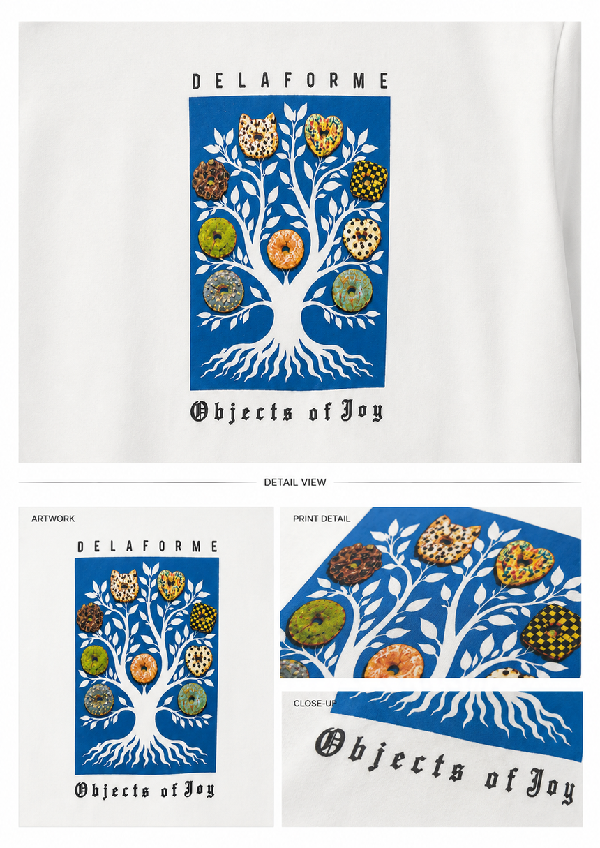De La Forme Objects of Joy Donut Tree Graphic Tee
