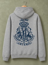 De La Forme Artemis Divine Huntress Embroidered Black Oversized Sweatshirt