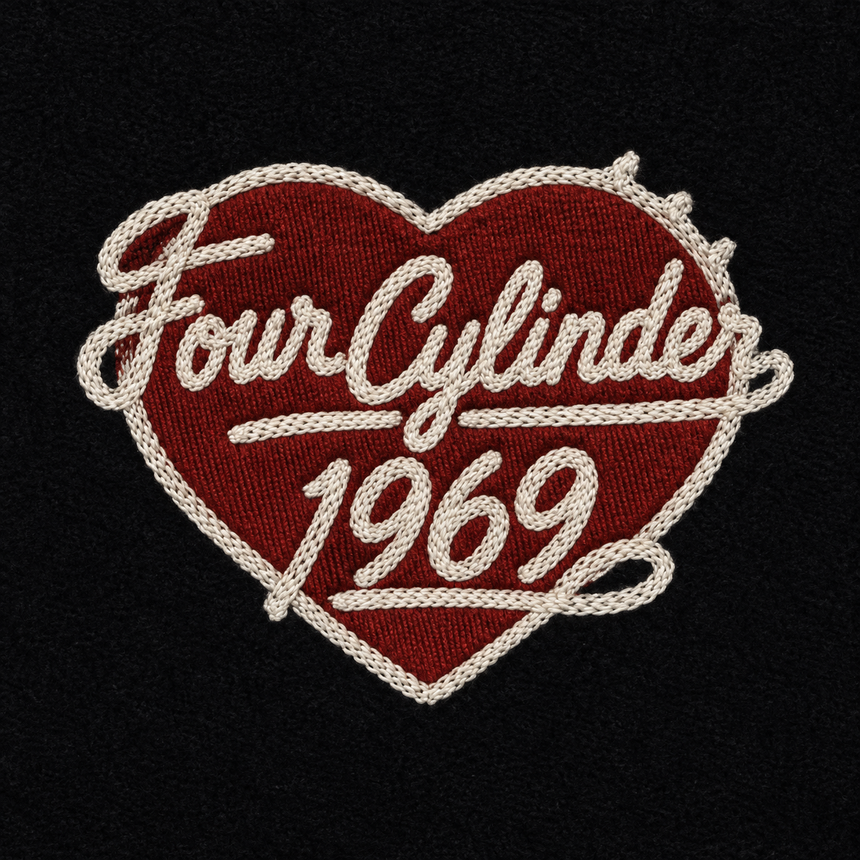 De La Forme Four Cylinder Revolution Embroidered Crewneck