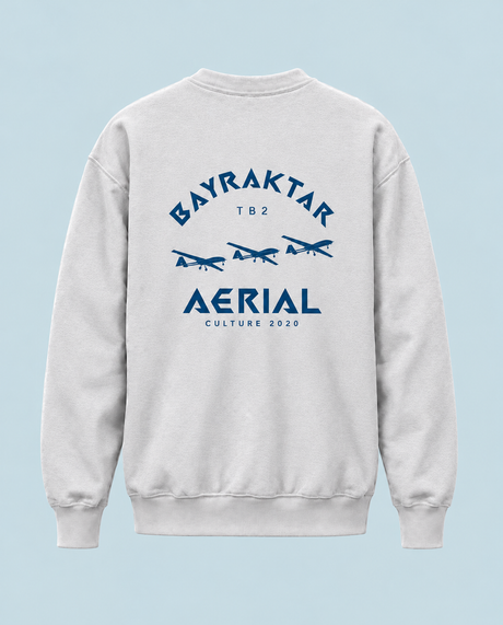 De La Forme Bayraktar TB2 Embroidered & Graphic Crewneck