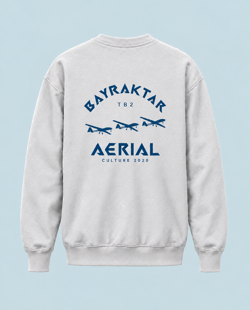 De La Forme Bayraktar TB2 Embroidered & Graphic Crewneck
