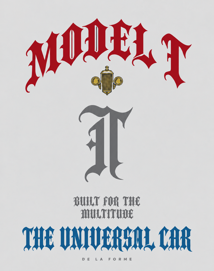 De La Forme Model T Universal Car Crewneck