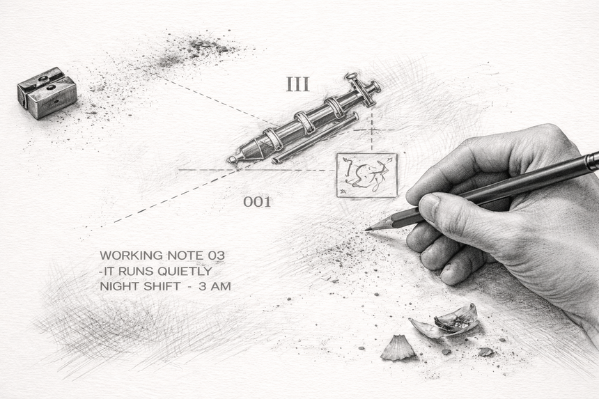 De La Forme WORKING NOTE 03 Quiet Operation Hoodie