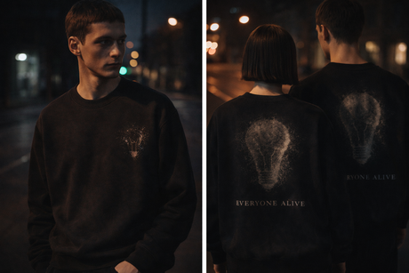 De La Forme Everyone Alive Distressed Graphic Sweatshirt