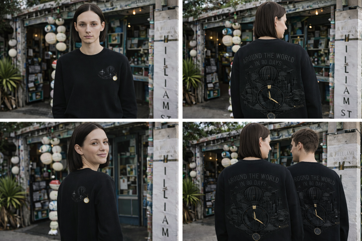 Around the World in 80 Days – Classic Literature Sweatshirt