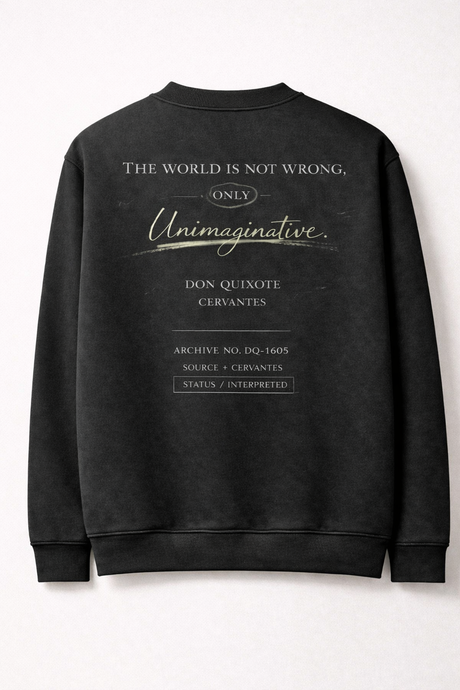Don Quixote Archive 1605 Minimalist Sweatshirt