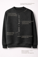 Don Quixote Archive 1605 Minimalist Sweatshirt
