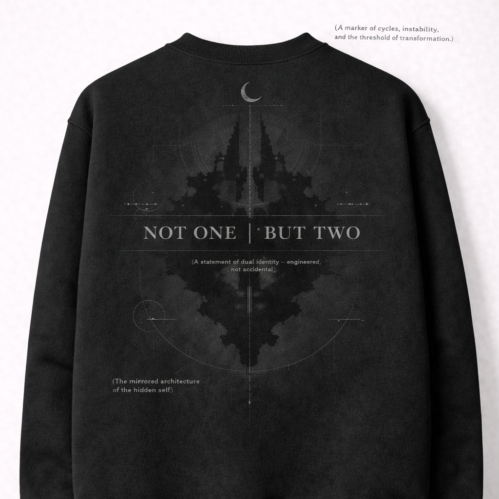 TRULY TWO — Engineered Duality Graphic Sweatshirt