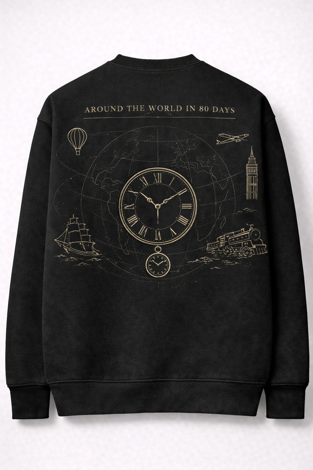 Around the World in 80 Days – Classic Literature Sweatshirt