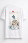 Dokdo Guardian — Minhwa Hawk Archive Oversized T-Shirt