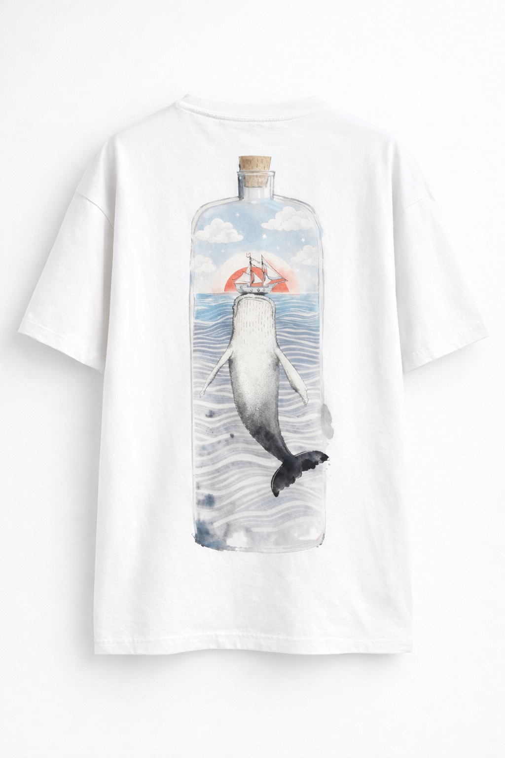 Vessel No.01 — The Silent Ocean Archive Oversized T-Shirt
