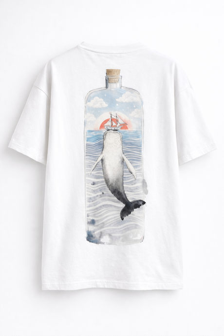 Vessel No.01 — The Silent Ocean Archive Oversized T-Shirt