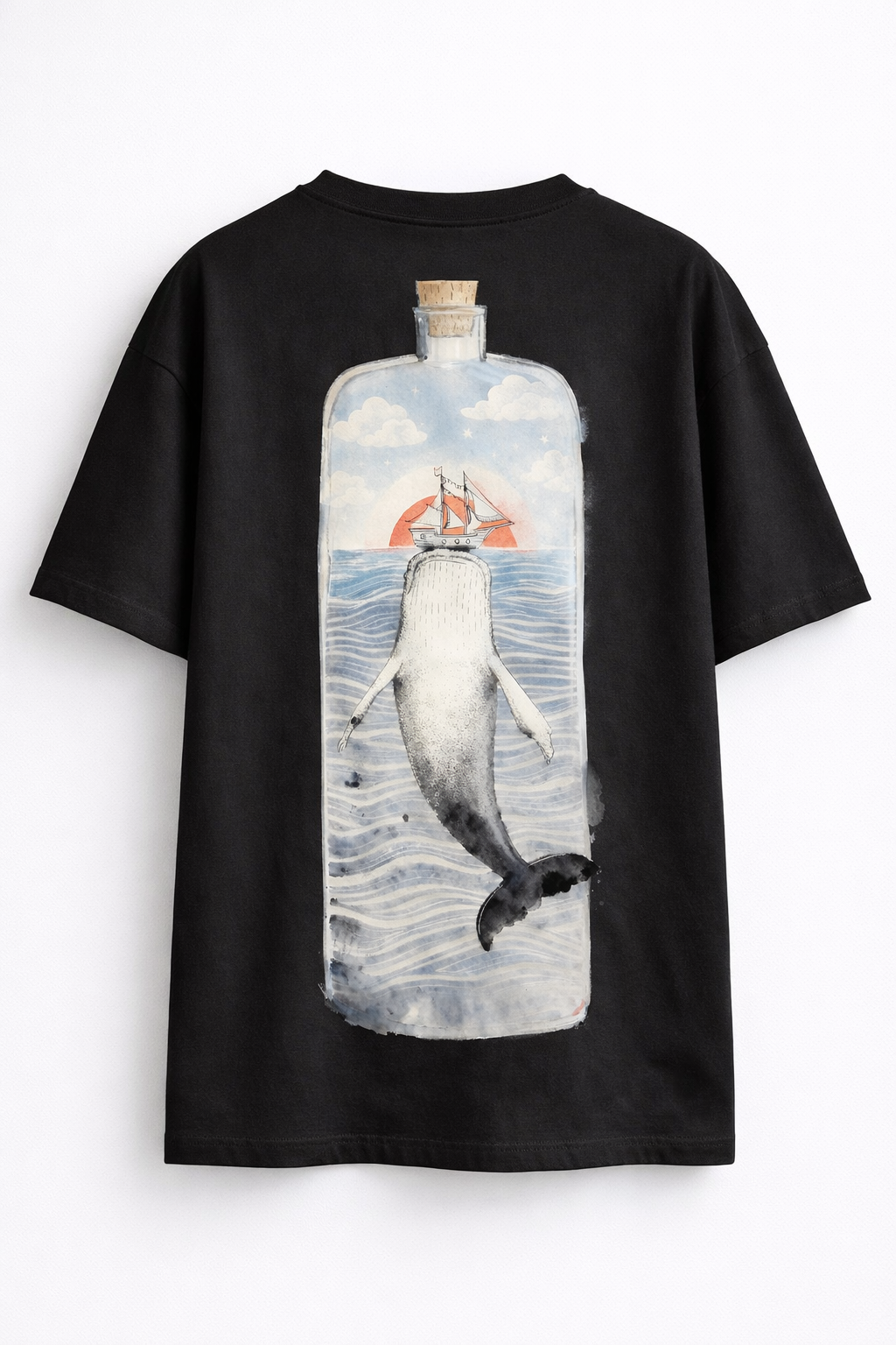 Vessel No.01 — The Silent Ocean Archive Oversized T-Shirt