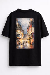 Seoul Neon Archive — Night Street Study Oversized T-Shirt