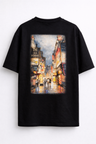 Seoul Neon Archive — Night Street Study Oversized T-Shirt
