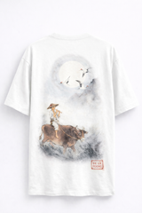 Moonlit Voyage — Quiet Sea Archive Oversized T-Shirt