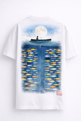 Silent Catch — Moonlit Depth Oversized T-Shirt