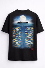 Silent Catch — Moonlit Depth Oversized T-Shirt
