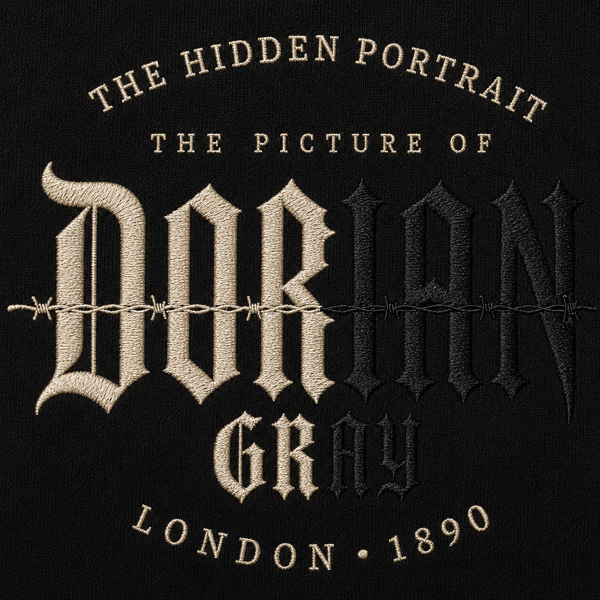Dorian Gray “The Hidden Portrait” Embroidered Crewneck Sweatshirt