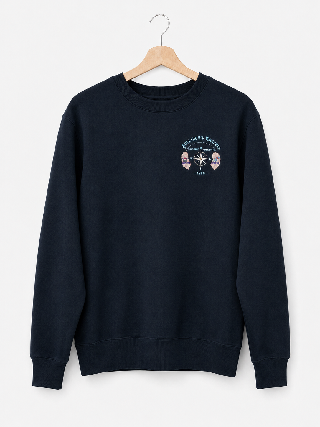 Gulliver’s Travels Embroidered Crewneck Sweatshirt