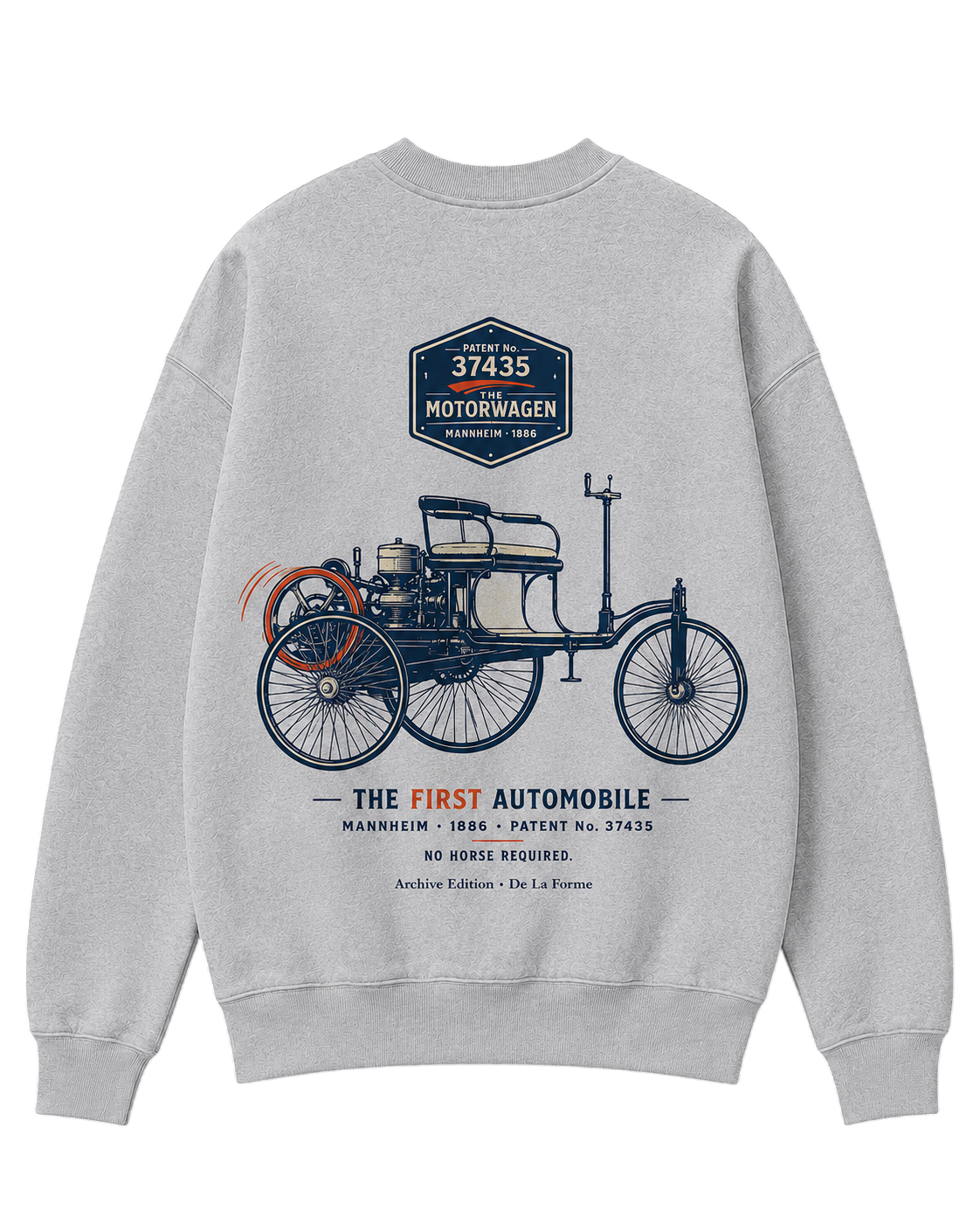 De La Forme Motorwagen First Automobile Crewneck