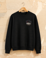 De La Forme Nautilus Submarine Embroidered Black Crewneck Sweatshirt