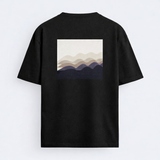 DE LA FORME Topographic Archive Tee — Layered Mountain Study