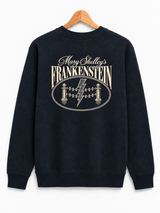 De La Forme IT’S ALIVE! Embroidered Black Crewneck Sweatshirt – Gothic Frankenstein Horror Design