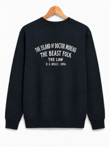 De La Forme Doctor Moreau Skull Embroidered Crewneck Sweatshirt