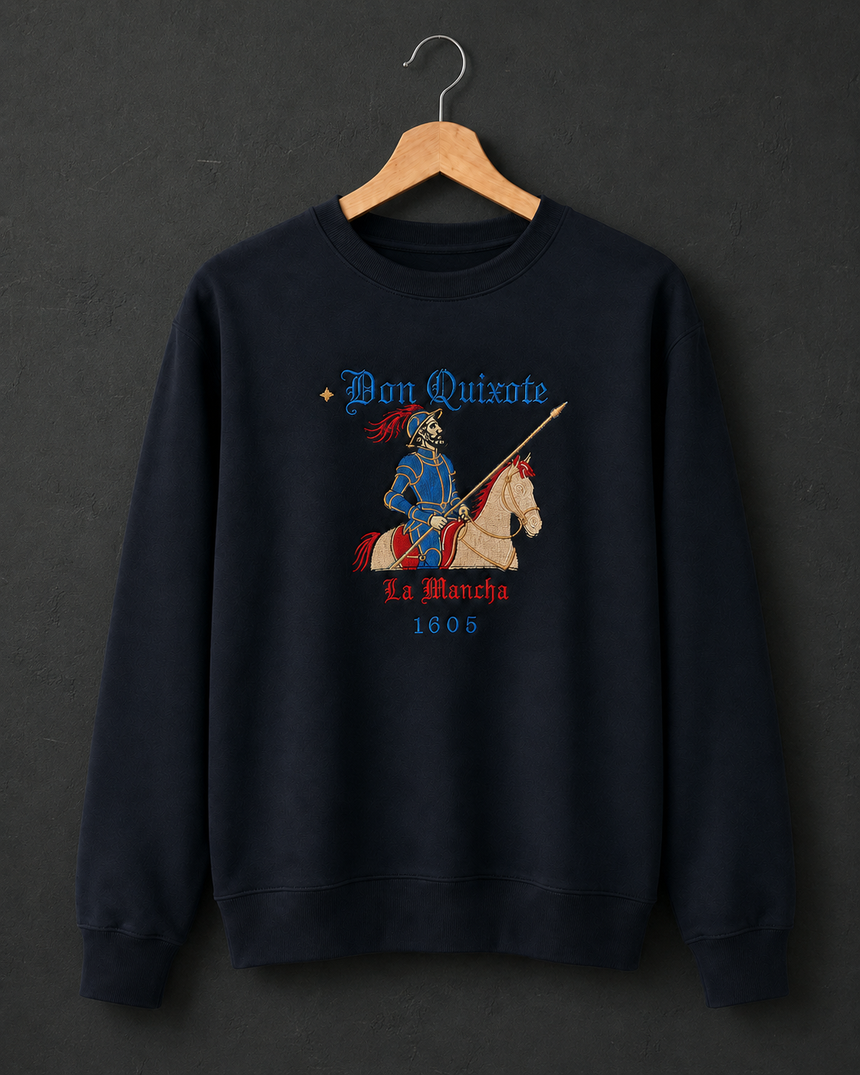 De La Forme Don Quixote La Mancha Embroidered Sweatshirt
