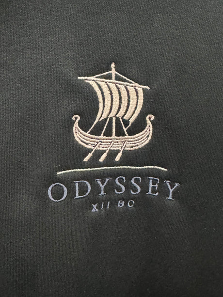 De La Forme Odyssey Troy to Ithaca Embroidered Zip-Up Hoodie