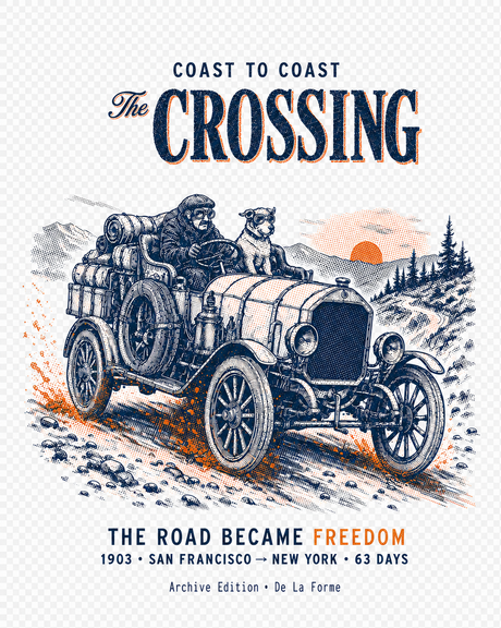 De La Forme The Crossing Coast to Coast Crewneck
