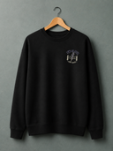 De La Forme IT’S ALIVE! Embroidered Black Crewneck Sweatshirt – Gothic Frankenstein Horror Design