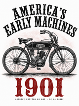 De La Forme 1901 Early Motorcycle Graphic Tee