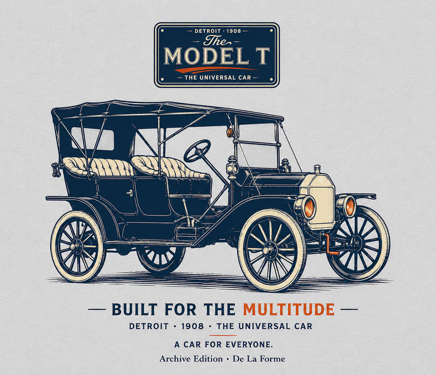 De La Forme Model T Universal Car Crewneck