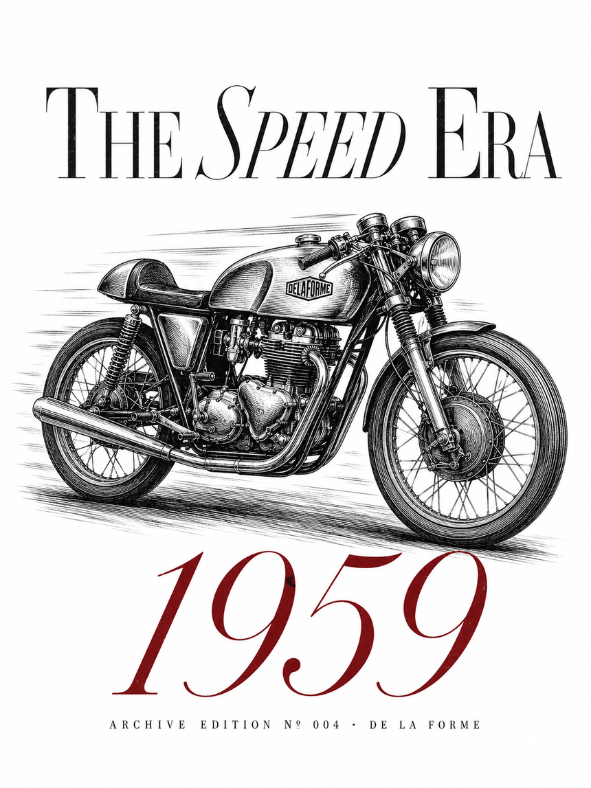 De La Forme Speed Era 1959 Graphic Tee