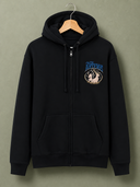 De La Forme Artemis Divine Huntress Embroidered Black Oversized Sweatshirt
