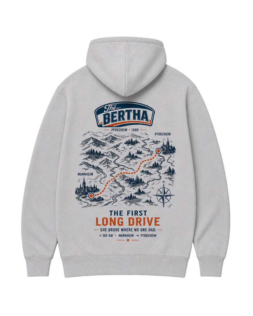 De La Forme Bertha Long Drive Embroidered &  Graphic Hoodie