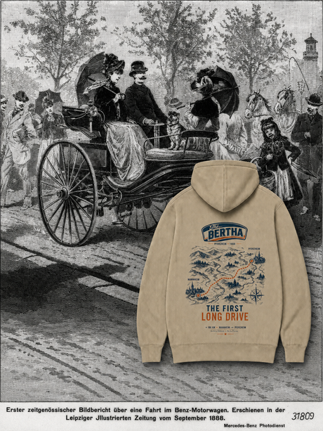 De La Forme Bertha Long Drive Embroidered &  Graphic Hoodie