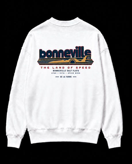 De La Forme Bonneville Land of Speed Embroidered & Graphic Tee