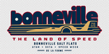 De La Forme Bonneville Land of Speed Embroidered & Graphic Tee