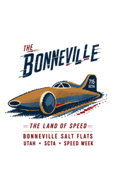 De La Forme Bonneville Land of Speed Embroidered & Graphic Tee