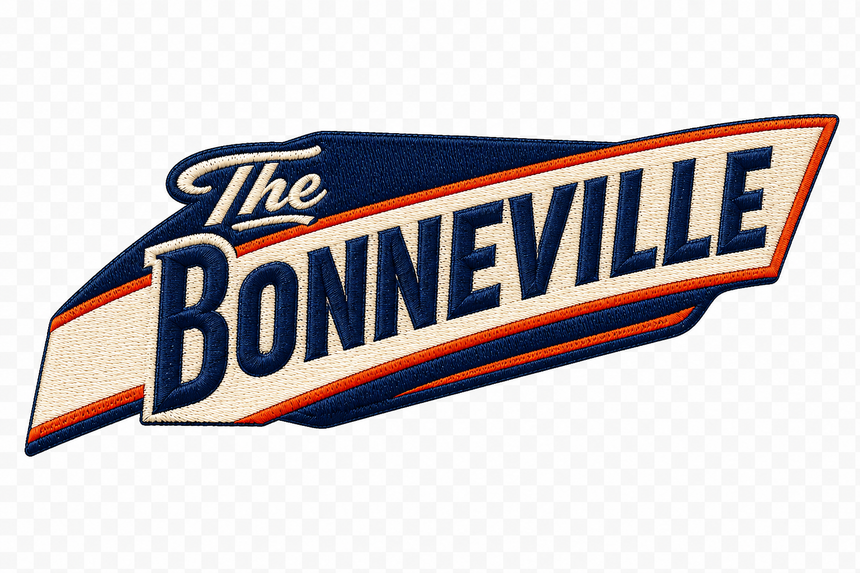 De La Forme Bonneville Land of Speed Embroidered & Graphic Tee