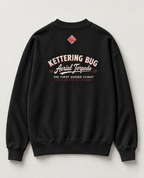De La Forme Kettering Bug Embroidered & Graphic Crewneck