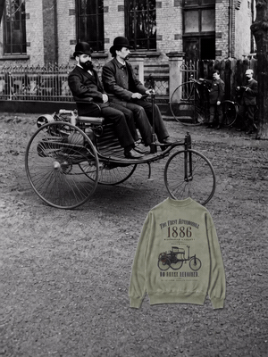 De La Forme Motorwagen First Automobile Crewneck